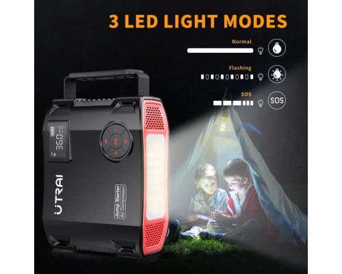 Пусковий зарядний пристрій UTRAI Jstar 5 NEW 3500A/16000mAh з компресором та ліхтариком