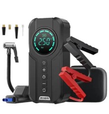 Пусковий зарядний пристрій BUVAYE YX1920-10400 600A/10400mAh з компресором та ліхтариком