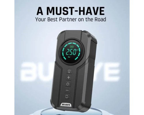 Пусковий зарядний пристрій BUVAYE YX1920-10400 600A/10400mAh з компресором та ліхтариком