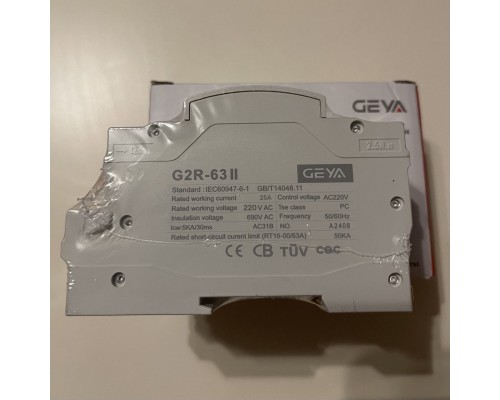 Автоматичний перемикач введення резерву GEYA AVR G2R NEW MINI ATS 2P 25A 