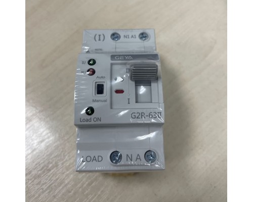 Автоматичний перемикач введення резерву GEYA AVR G2R NEW MINI ATS 2P 40A Автоматичний перемикач введення резерву GEYA AVR G2R NEW MINI ATS 2P 40A