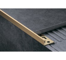 Декоративний профіль для плитки KLOODI Г-подібний (L) BRPROF BBP019-10H латунь