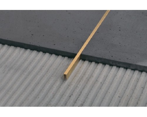 Декоративний профіль для плитки KLOODI П-подібний 05-10H латунь