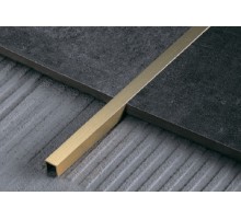 Декоративний профіль для плитки KLOODI П-подібний BRPROF BPU10-10H латунь