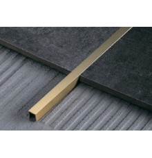 Декоративний профіль для плитки KLOODI П-подібний BRPROF BPU10-10H латунь