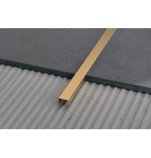 Декоративний профіль для плитки KLOODI BRPROF BPU15-10H латунь