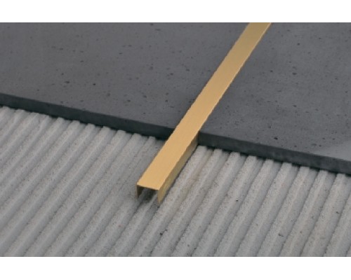 Декоративний профіль для плитки KLOODI BRPROF BPU15-10H латунь