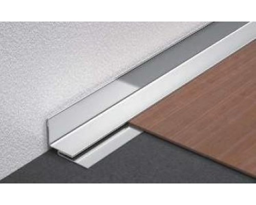 Декоративний профіль для плитки KLOODI ступінчастий кутовий профіль 2.5MM  срібло-браш