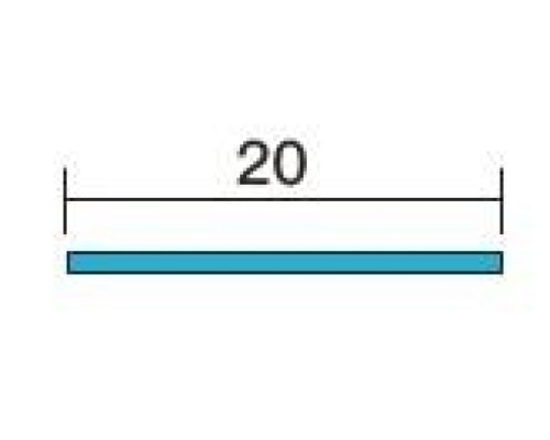 Декоративний профіль для плитки KLOODI SST SP 20x0.8 GD-SH , золото-глянець