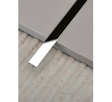 Декоративний профіль для плитки KLOODI Т-подібний 20x5 SL-SH срібло-глянець