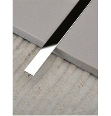 Декоративний профіль для плитки KLOODI Т-подібний 20x5 SL-SH срібло-глянець