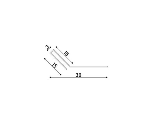 Декоративний профіль для плитки KLOODI SST SBP 14.5x3 SL-BR, срібло-браш