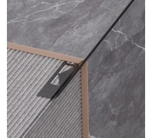 Декоративний профіль для плитки KLOODI SST SBP 14.5x3 BK-BR , чорний-браш