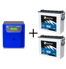 НАБІР інвертор Smarten Bravo 3200VA Home UPS 24/220В з чистою синусоїдою + 2 акумуляторних батареї Smarten Bravo 220Ah 12V