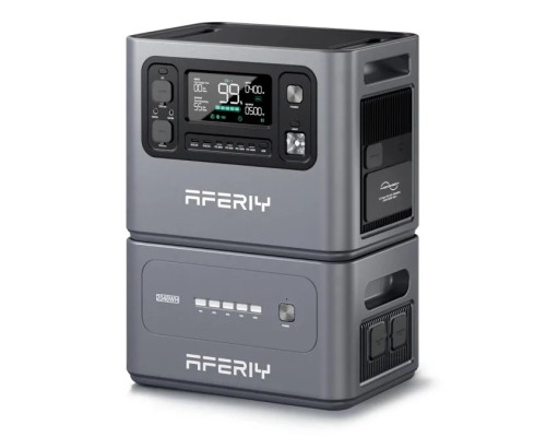 Портативна зарядна станція (комплект) Aferiy AF-P280 2800W 2048Wh + додаткова батарея AF-P280-B 2048Wh LiFePO4