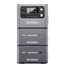 Портативна зарядна станція (комплект) Aferiy AF-P280 2800W 2048Wh + 2 додаткові батареї AF-P280-B по 2048Wh кожна, LiFePO4