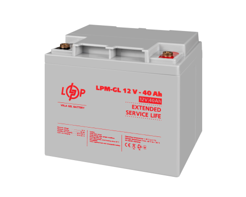 Акумулятор гелевий LPM-GL 12V - 40 Ah