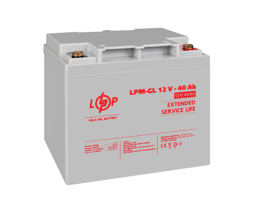 Акумулятор гелевий LPM-GL 12V - 40 Ah
