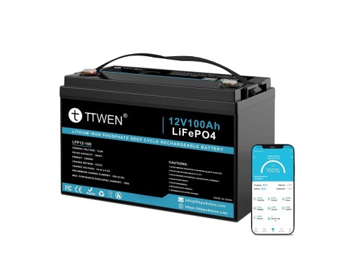 Акумулятор TTWEN 12V 100Аh 1280Wh LiFePO4 + Bluetooth