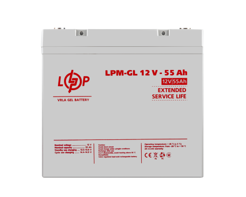 Акція.Акумулятор гелевий LPM-GL 12V - 55 Ah Акція.Акумулятор гелевий LPM-GL 12V - 55 Ah