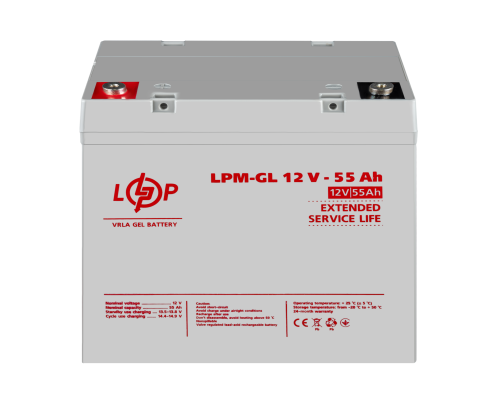 Акція.Акумулятор гелевий LPM-GL 12V - 55 Ah Акція.Акумулятор гелевий LPM-GL 12V - 55 Ah