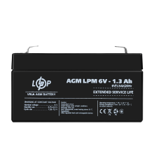 Акумулятор AGM LPM 6V - 1.3 Ah