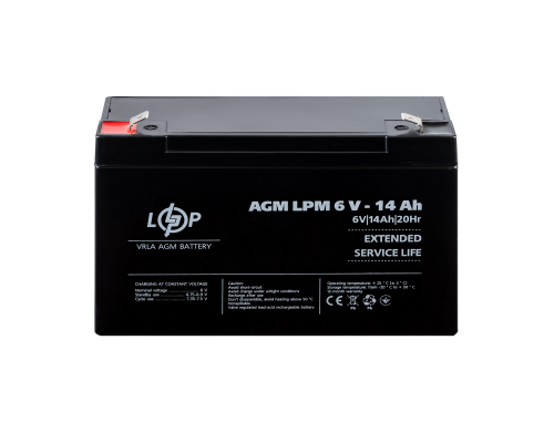 Акумулятор AGM LPM 6V - 14 Ah Акумулятор AGM LPM 6V - 14 Ah