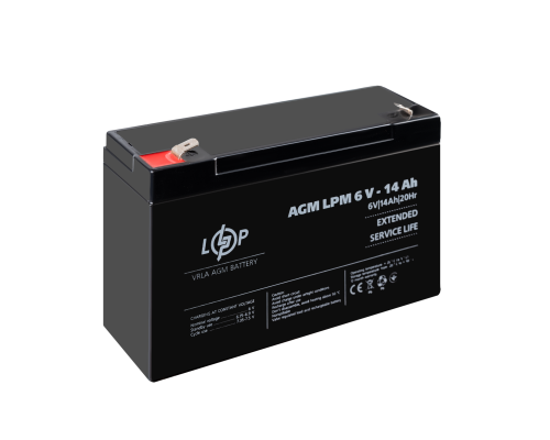 Акумулятор AGM LPM 6V - 14 Ah Акумулятор AGM LPM 6V - 14 Ah