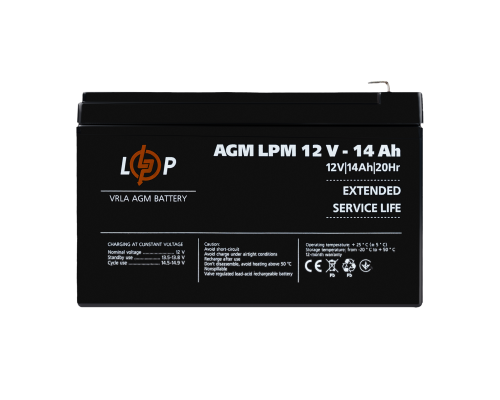 Акумулятор AGM LPM 12V - 14 Ah Акумулятор AGM LPM 12V - 14 Ah