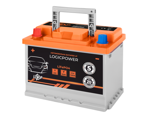 Автомобільний акумулятор літієвий LP LiFePO4 24V - 50 Ah (+ ліворуч) BMS 800А Автомобільний акумулятор літієвий LP LiFePO4 24V - 50 Ah (+ ліворуч) BMS 800А