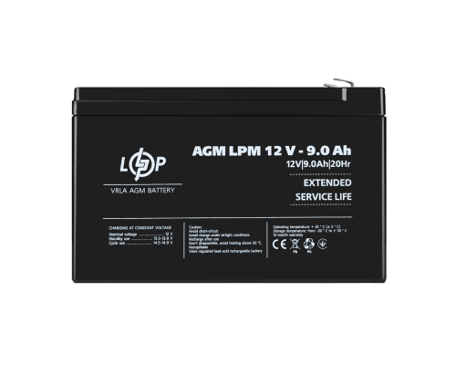 Акумулятор AGM LPM 12V - 9 Ah Акумулятор AGM LPM 12V - 9 Ah