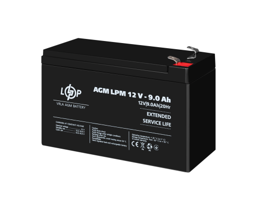Акумулятор AGM LPM 12V - 9 Ah Акумулятор AGM LPM 12V - 9 Ah
