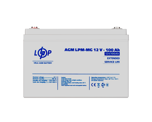 Акумулятор мультигелевий LPM-MG 12V - 100 Ah Акумулятор мультигелевий LPM-MG 12V - 100 Ah