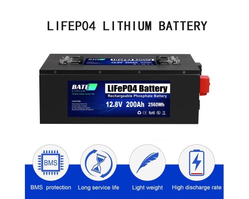 Акумулятор Bate LFP12200 12V 200Аh 2560Wh LiFePO4