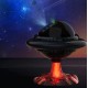 Лазерний проектор зоряного неба, нічник UFO Led Star Night НЛО Галактика з пультом, чорний