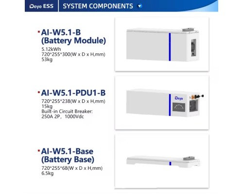 Блок керування акумуляторними батареями (BMS) DEYE AI-W5.1-PDU1-B