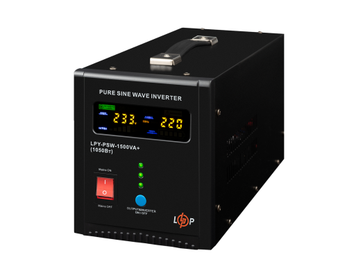 ДБЖ LogicPower LPY-PSW-1500VA+ (1050Вт) 10A/15A з правильною синусоїдою 24V ДБЖ LogicPower LPY-PSW-1500VA+ (1050Вт) 10A/15A з правильною синусоїдою 24V