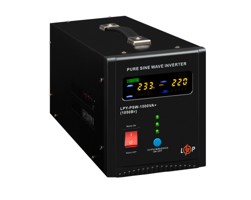 ДБЖ LogicPower LPY-PSW-1500VA+ (1050Вт) 10A/15A з правильною синусоїдою 24V ДБЖ LogicPower LPY-PSW-1500VA+ (1050Вт) 10A/15A з правильною синусоїдою 24V