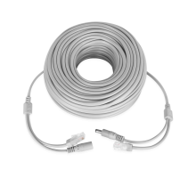 Патчкорд комбінований по кручений парі GreenVision GV-RJ-45+DC-40M