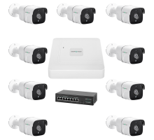 Комплект відеоспостереження на 9 камер GV-IP-K-W78/09 5MP