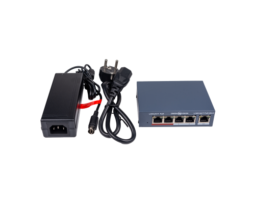 Комутатор мережевий POE GV-017-AI-4+1P Комутатор мережевий POE GV-017-AI-4+1P