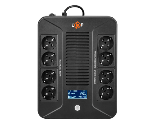 Лінійно-інтерактивне ДБЖ LP-600VA-8PS (360Вт) Лінійно-інтерактивне ДБЖ LP-600VA-8PS (360Вт)