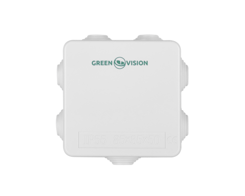 Коробка розподільна 85х85х50 IP55 зовнішня з резинками