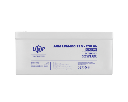 Акумулятор мультигелевий LPM-MG 12V - 250 Ah Акумулятор мультигелевий LPM-MG 12V - 250 Ah