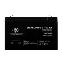 Акумулятор AGM LPM 6V - 12 Ah