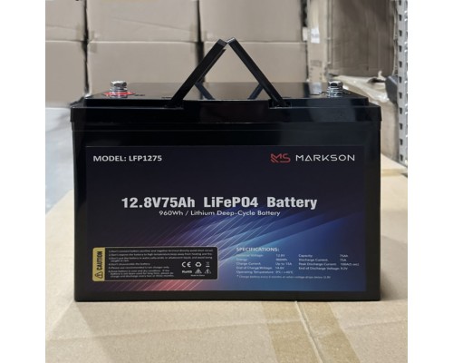 Акумулятор MARKSON LFP1275 12V 75Аh 960Wh LiFePO4