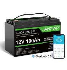 Акумулятор LanPWR 12V 100Аh 1280Wh LiFePO4 + Bluetooth