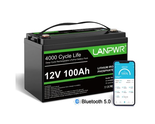 Акумулятор LanPWR 12V 100Аh 1280Wh LiFePO4 + Bluetooth