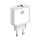 Зарядка для телефону LogicPower 45W (Type-C+USB) QC + кабель (Type-C to Type-C) 45WCH