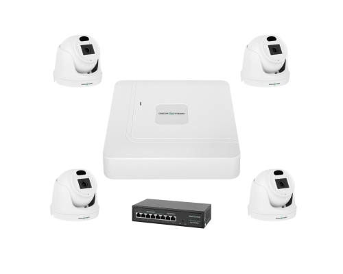 Комплект відеоспостереження на 4 камери GV-IP-K-W70/04 3MP